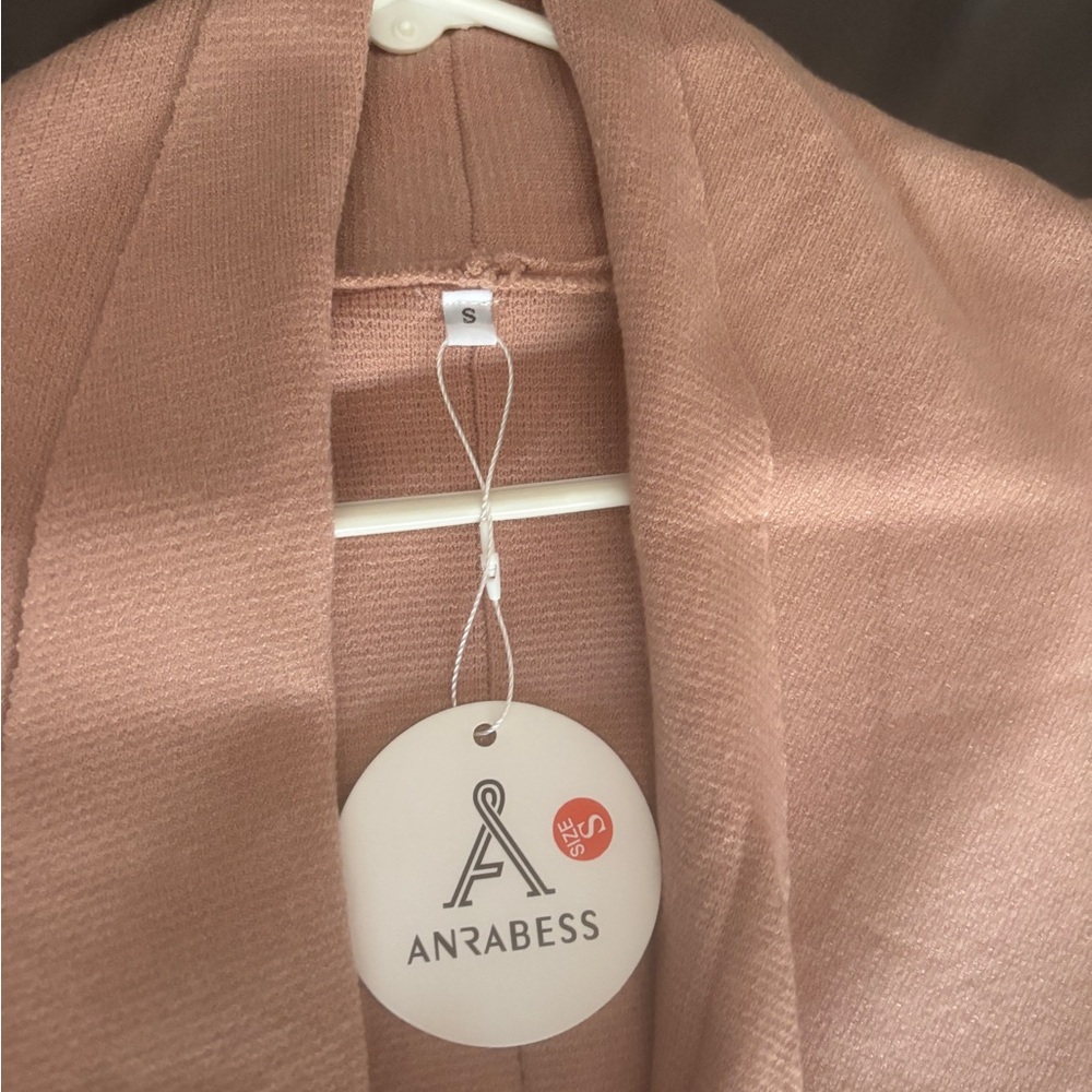ANRABESS Women's Pink Cardigan Sweater